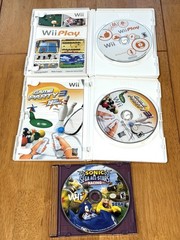 Nintendo Wii (RVL-101) 3 Games Console Bundle Controllers, Nunchuks TESTED