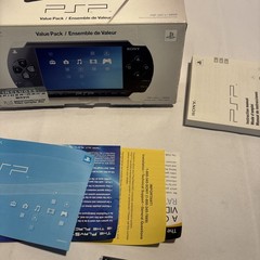 Sony PlayStation Portable Value Pack – Black (PSP-1001K) With Box & Accessories