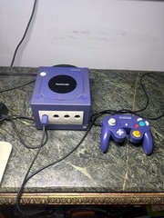 Nintendo GameCube Indigo Console Bundle OEM Controller Cords Tested Working