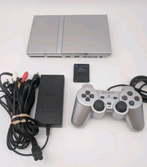Sony PS2 Slim SCPH-79001 Silver Console Bundle New Laser Disc Spindle Authentic