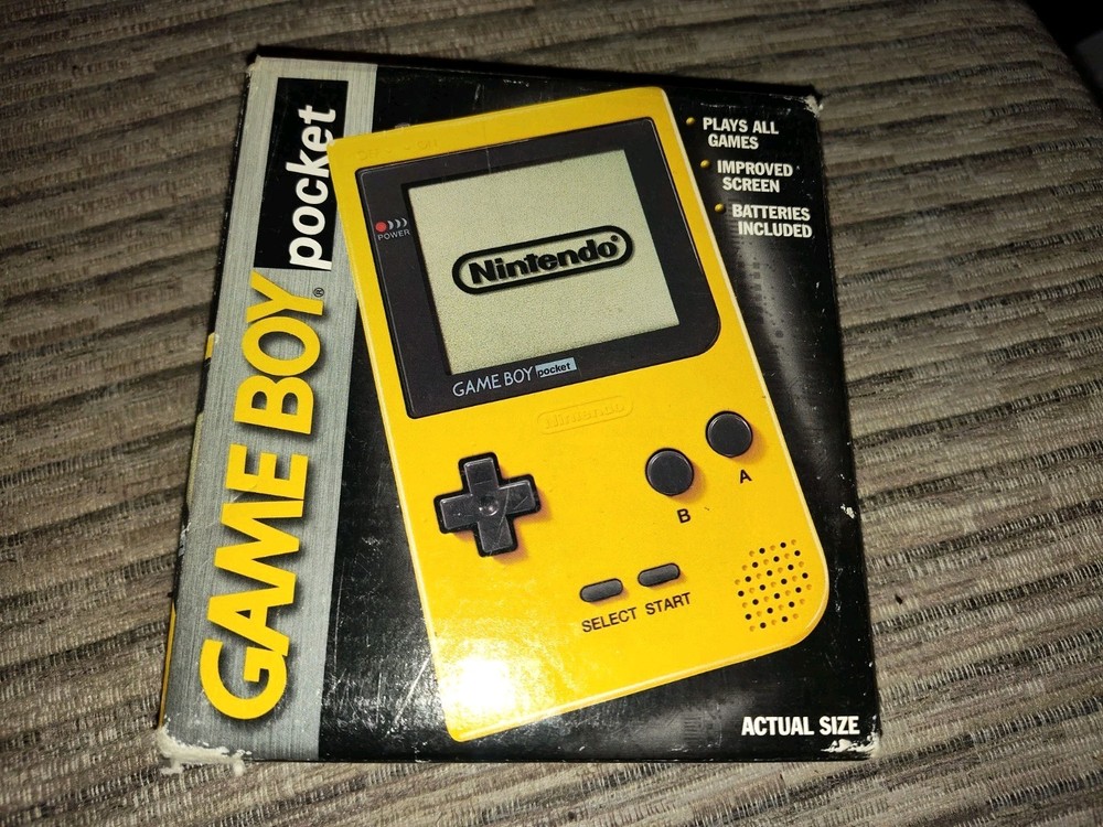 Game Boy Pocket Yellow Console Empty Box Only Nintendo