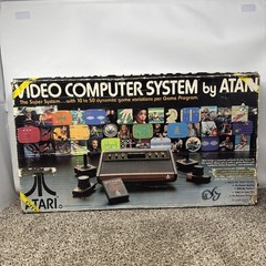 Atari 2600 Heavy Sixer Console In Box Chess Piece Box Tested Works Bundle