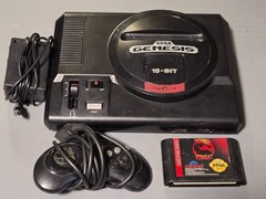 Retro Sega Genesis Model 1601 Console Mortal Kombat Bundle – Tested & Working