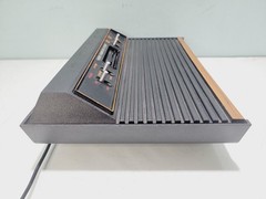 Atari 2600 4-Switch Woodgrain Console Tested w/ missing power cable Look Photos