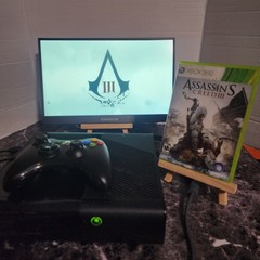 Microsoft Xbox 360 E Console Bundle Tested w/ 4 Games Controller HDMI No HDD