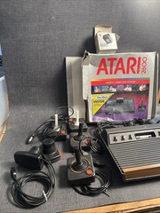 Atari 2600 Video Computer System With Extra Controllers And Original Box