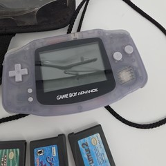Nintendo Game Boy Advance Console System – Clear Glacier – See Battery Cover