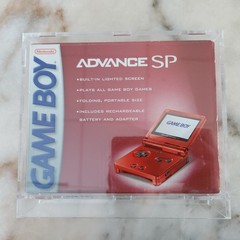 Game Boy Advance GBA SP AGS 001 Flame Red CIB NEVER USED