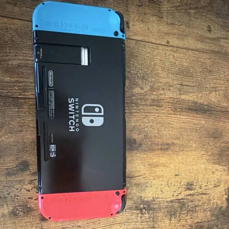 Nintendo Switch Console Handheld System w/ Neon Red & Blue Joy-Con, Black