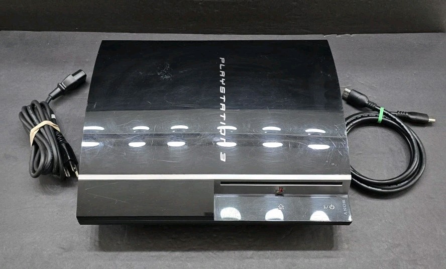 Sony PlayStation 3 PS3 80GB Console CECHL01 Cables Tested Working