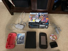 Nintendo Wii U Console Smash Splat Deluxe Set Mario Super Mario Resident Evil