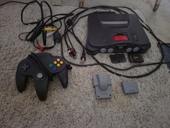 Nintendo 64 N64 with Expansion Pack, Controller, S-Video cable, Mem Card, Rumble