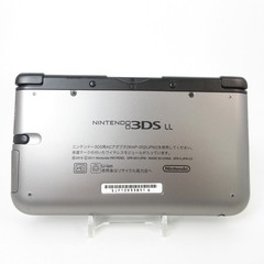【Excellent】Nintendo 3DS LL XL Silver x Black Console ONLY Japanese Edition #DEN0