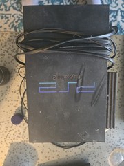 Sony PlayStation 2 PS2 Black Home Console, Composite RCA, Memory Card Support