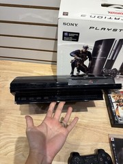 Sony PS3 Backwards Compatible 80GB Model CECHE01MG Metal Gear Solid 4 Box CIB