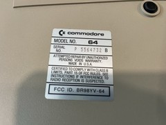 Commodore 64 Console + 1541 Disk Drive + Box/Accessories: Powers On – No Video