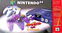 Nintendo 64 Atomic Purple Console 1999 Bundle w/ Box, Manual and 5 Vintage Games