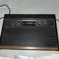 Atari (CX 2600 A) Video Game Console, 2 Controllers, 4 Games Read