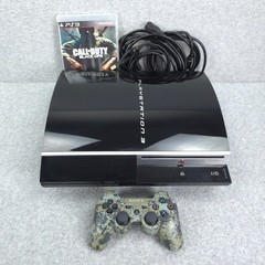 Sony PlayStation 3 Console CECHK01 Fat 80gb Tested With Controller COD Black Ops