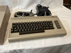 Commodore 64 Console + 1541 Disk Drive + Box/Accessories: Powers On – No Video