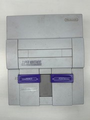Super Nintendo Console SNES TESTED – 2 Controllers Video Manual – NO AC Adapter