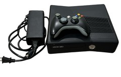Xbox 360 S Model 1439 Matte Black Console W/ OEM Controller & OEM Power Supply