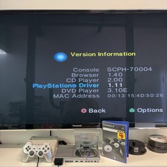 Sony Playstation 2 Slim Silver Console W.Game Controller 8MB Card & Leads TESTED