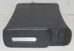 Microsoft Xbox 360 Matte Black Console with Power Adapter Controller 120 GB HD
