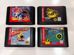 Sega Genesis Model 1 Console High Definition System 2 Controllers + 4 Games #2