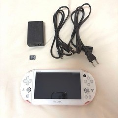 Excellent PS Vita Light Pink White PCH 2000 ZA19 Console Charger Slim JP