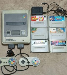 Nintendo Super Famicom Console Set w/6 Games Controllers Japan [ Excellent ] #45
