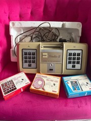 Vintage RCA Studio II Home TV Programmer Console Bundle with 3 Cartridges and Ma