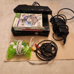 Microsoft Xbox 360 S 250GB Black Gaming Console With Kinect And 3 Games