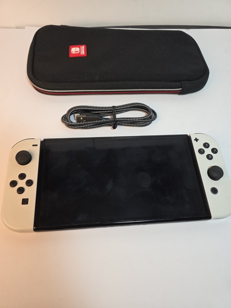 Nintendo Switch OLED Model Handheld Gaming Console White Black USB-C