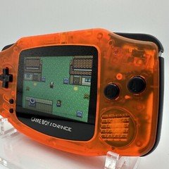 Game Boy Advance GBA iPS Laminated Backlight Backlit Console Clear Orange Black