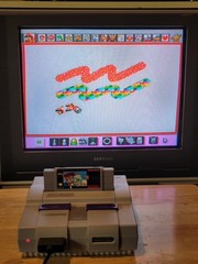 Super Nintendo SNES Console Mario Box Set with 8bitdo Bluetooth Retro Receiver
