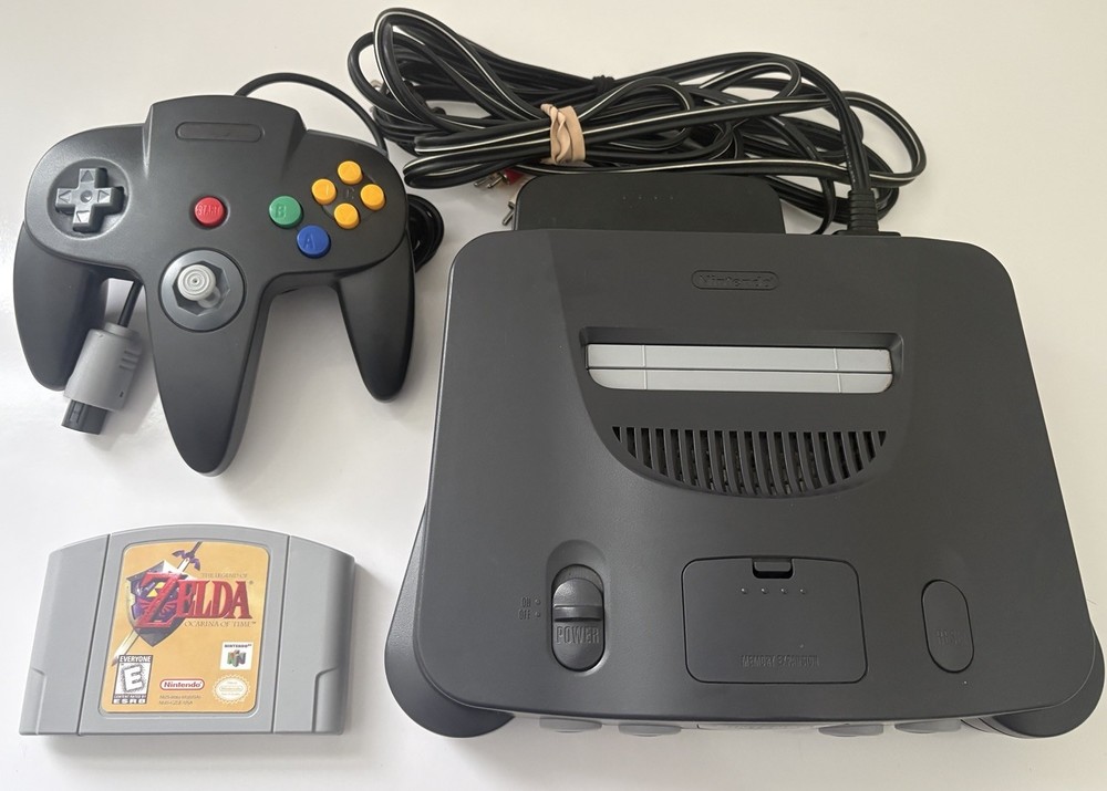 Nintendo 64 n64 Console Bundle Zelda Ocarina of Time – AUTHENTIC Tested Working