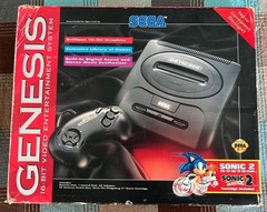 Sega Genesis Model 2 Console Complete in Box Sonic 2 Bundle, New RCA&AC Adapter