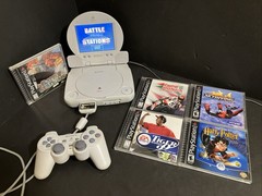 Sony PlayStation One + LCD Screen Bundle W Controller Mem Card Games Psone