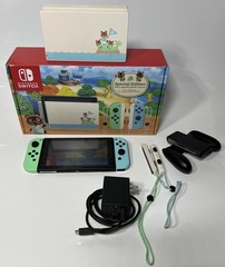 Nintendo Switch Handheld Console Animal Crossing Edition Excellent + 128gb SD