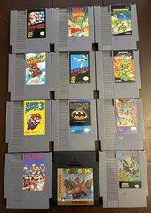 Nintendo NES Console Complete System Working with 12 Games Bundle