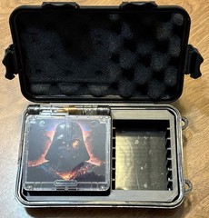 GameBoy Advance SP Custom Darth Vader, IPS Screen, USB-C, LED Lights, Cust Case
