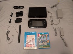 Nintendo Wii U Console + New Super Mario Bros Wii U 32GB Deluxe Set Black HDMI