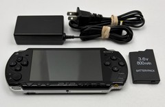 Sony PSP 2000 Piano Black Handheld Console w/ NEW Battery & Charger