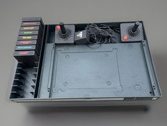 Atari 2600 Darth Vader Console W/storage Tray, Games, Power Supply & Controllers