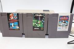 NES Console w/ controller and cables, Tested w/ 3 Games; Mario Othello Monopoly
