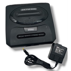 Sega Genesis Model 2 Console MK-1631 Black with OEM MK-2103 Power Supply Adapter