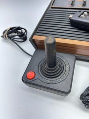 Vintage Atari CX-2600A Video Game Console w/ Joysticks and Power Cord UNTESTED