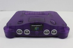 Nintendo 64 Clear Purple Console N64 Controller AC S-Video to HDMI Adapter Cable