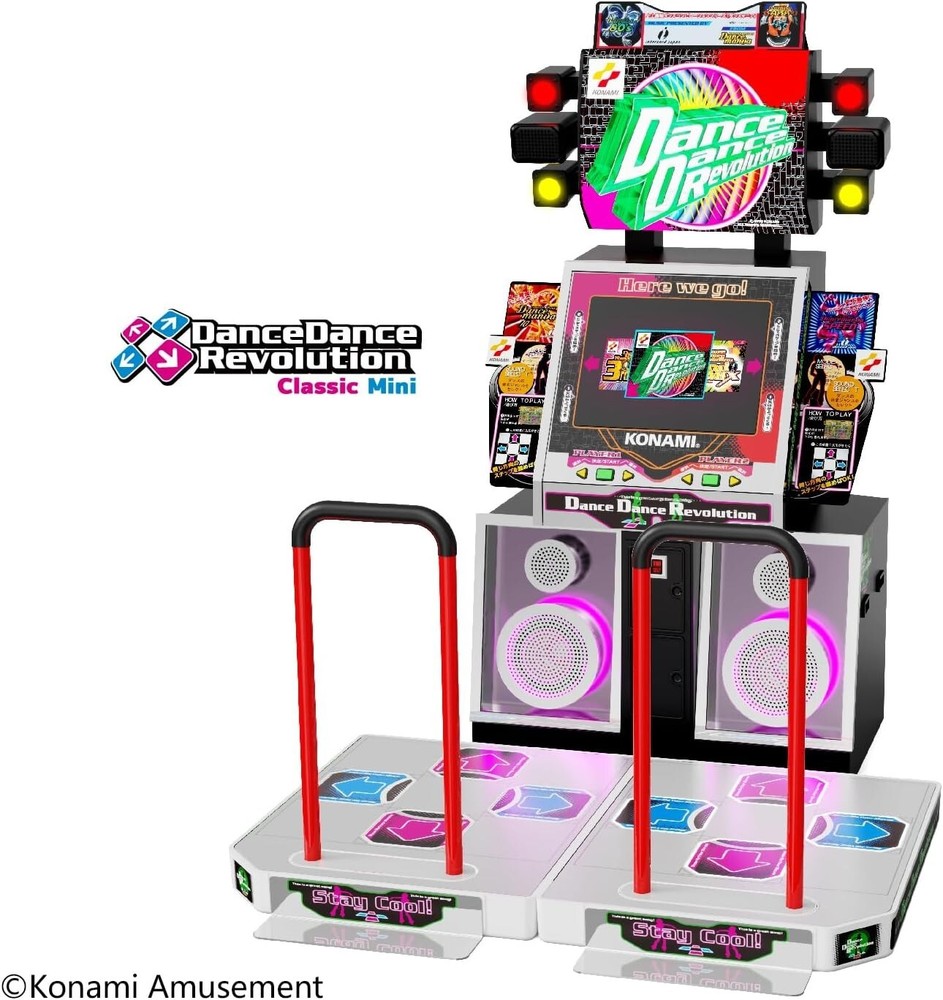 KONAMI licensed DanceDanceRevolution Classic Mini Mini Dance Game Machine 5in.
